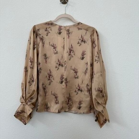 NWT VINCE WISTERIA MOCK NECK BLOUSE SIZE XS - Picture 10 of 10